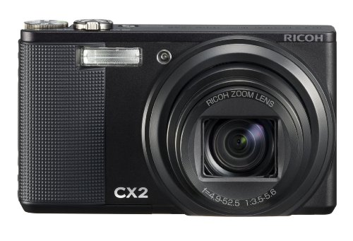Ricoh CX2 9.29MP Digital Camera with 10.7x Optical Image Stabilized Zoom and 3 inch High Resolution LCD (Black)