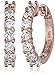Amazon Essentials Plated Sterling Silver Hinged Huggie Hoop Earrings