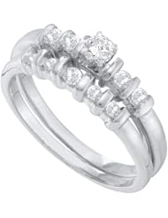 0.42CT DIAMOND ROUND CENTER BRIDAL SET