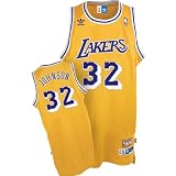Magic Johnson Youth Hardwood Classics Swingman Jersey - Los Angeles Lakers Jerseys (Gold) YSM