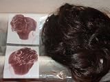 Hair Piece Bun Extension scrunchie Med /Dark brown