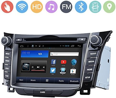 Audiosources Android4.4.4 Car DVD Player Gps Navigation with 8'' Big Screen Can-bus,Bluetooth,GPS,Input,RDS,Radio For Hyundai I30 Elantra GT (2012-2014)