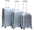 CalPak Sonic Three Piece Set Luggage Sets,Silver