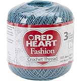 Coats Crochet Red Heart Fashion Crochet, Thread Size 3, Warm Teal