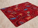 Eigenschaften teppich-scheune / Disney Pixar World of Cars rot Strassen Spielteppich 200x200 cm
