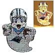 Carolina Panthers 44" Lighted Ghost Halloween Lawn Figure - NFL Football