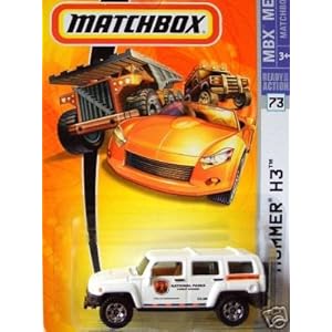 Mattel Matchbox 2007 MBX Metal 1:64 Scale Die Cast Car # 73 - White National Parks Forest Ranger SUV Hummer H3