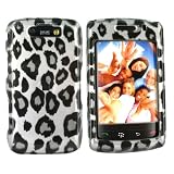 For Blackberry Storm 2 Storm2 Hard Case Black Leopard