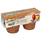 LeRoux Cree Organic Apple & Cinnamon Sauce, 4-Ounce, 4-Count Cups (Pack of 6)
