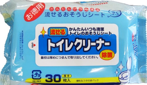 流せるトイレクリーナー 厚手 30枚入り