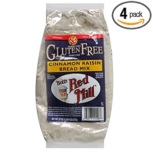 Bob's Red Mill Gluten-Free Cinnamon Raisin Bread Mix, 22-Ounce Units (Pack of 4) by Bob's Red Mill