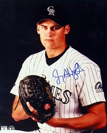 Buy Jamey Wright Colorado Rockies 8x10 Autographed Photograph by Mounted Memories