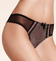 Limited Collection Low Rise Spotted Mesh Brazilian Knickers