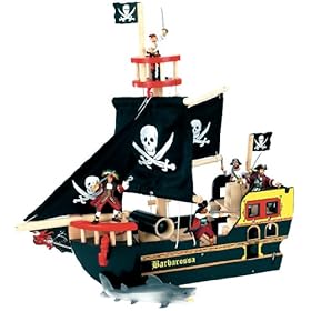  Wooden Barbarossa Pirate Ship