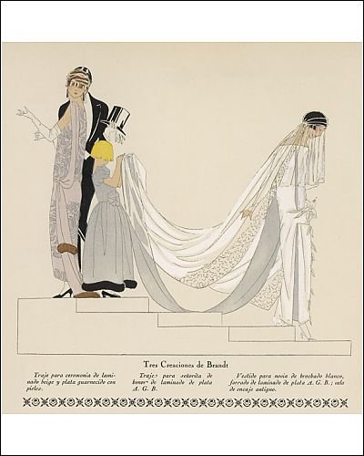 Photographic Prints of Art Deco Wedding from Mary Evans