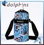 Annie Hill Designer DOLPHINS Water Bottle Holder Sport Bottles - GIFT IDEA for Fitness Golf Golfers Soccer Workout Gifts and Gift Ideas For Him Her Athletes Man Men, Women, Ladies Alumni Runners Joggers