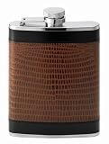 Eigenschaften Herbertz  / Herbertz Taschenflasche, Edelstahl, Leder, Eidechsen-Design, 170 ml