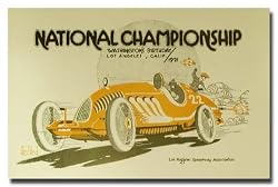 1928 LA Speedway Racing Poster Print