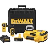 DEWALT DW078KE Heavy Duty 18 Volt Self Leveling Exterior Rotary Laser Kit with Detector