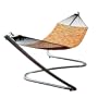 VIFAH V303 Metal Hammock Stand with Zig-Zag Design, Silver