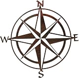 Thirstystone Compass Rose Wall Art, 20-Inch