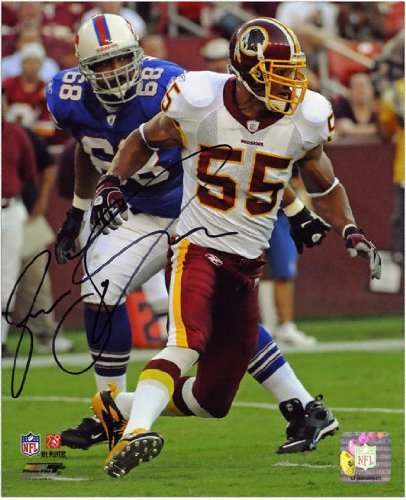 Mounted Memories Washington Redskins Jason Taylor Signed 8X10 Picture