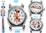 Adorable Kid's Mickey Mouse New Style White/Blue Band Fashion Wrist Watch ~ YOU CHOOSE DESIGN!