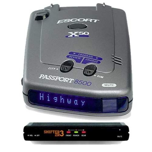 Combo DEAL! Escort Passport 8500 x50 Laser and Radar Detector (Blue Display) PLUS ZR-3 SHIFTER Laser Jammer / Scrambler The Most Advanced Laser Gun Defense
