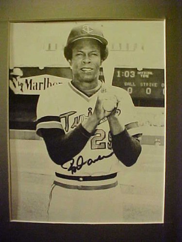Rod Carew Minnesota Twins Autographed 11 X 14 Professionally Matted Black & White Photo With A Personally Obtained Autograph Directly From The Player
