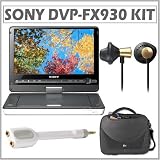 Sony DVP-FX930/W 9-inch Portable DVD Player in White + Accessory Kit