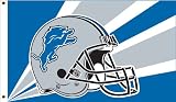 NFL Detroit Lions 3-by-5 Foot Helmet Flag