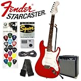 electric guitar Fender Starcaster Strat Electric Guitar red Electronics electric guitar