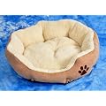 Hundebett / Katzenbett Hazel in Wildlederoptik mit Teddyfellkissen - erh�ltlich in 3 Gr��en