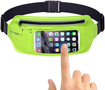 Running Belt Sport Cycling Touchscreen Fanny Pack Waist Bag for iPhone 6/6s plus (Green)
