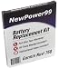 Garmin Nuvi 760 Battery Replacement Kit with Installation Video, Tools, and Extended Life Battery. #361-00019-11