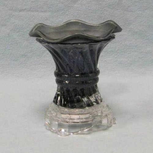 Black Swirl Electric Adjustable Oil Warmer