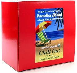 ChillOut,WaterProcessDecaf,CertifiedOrganicCoffeePods,24Pods,FromAlohaIslandCoffee
