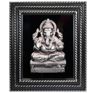 Iridescent Grey Ganesh Wall Hanging