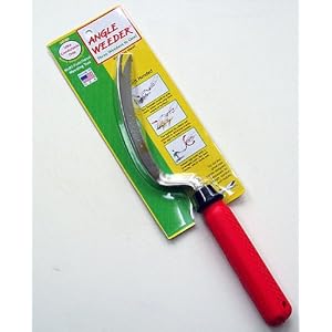 Garden Works Angle Weeder for Right Hands Red Comfort Grip