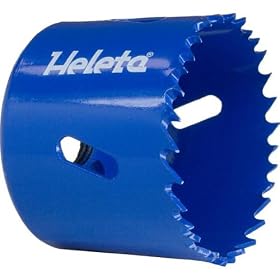 2-1 8 Bi-Metal Hole Saw (HSS-M42 Steel) - Used for Iron, Non-Ferrous Metals, Alloy Steel, Stainless... by Heleta