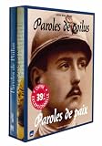 Paroles de Poilus Paroles de paix Coffret en 2 volumes : Lettres de la Grande Guerre ; Mon papa en guerre, lettres de p�res et mots d'enfants (1914-1918)