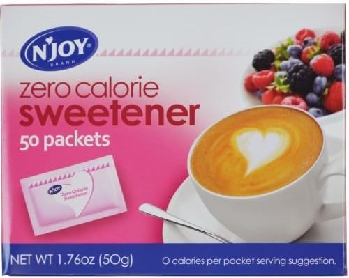 Njoy Pink Saccharin Sugar Substitute, 0.11 Pound - 50 per pack -- 12 packs per case.