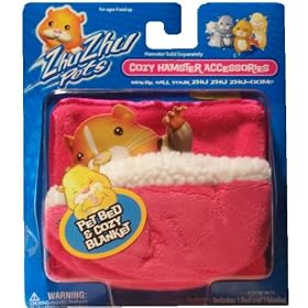 Zhu Zhu Pets Hamster Blanket and Bed - Pink
