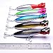 Hisea Topwater Popper Floating Fishing Lures Wobble Crankbaits Hard Baits Bass Trout Lures, Color Size Selectable