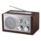 Scott RX 19 WS Radio en bois "retro design" FM/AM Port USB / SD Marronpar Scott