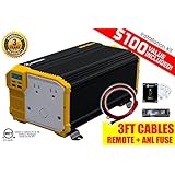 KRI&Euml;GER&reg; 3000 Watt 12V Power Inverter, Dual 110V AC outlets, Automotive back up power supply for refrigerators, microwaves, coffee makers, Chainsaws, vacuums, power tools. MET approved to UL and CSA.