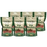 Sale 6-PACK Beef Pill Pockets LARGE 47.4 oz (180 pockets) by Greenies