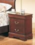 Coaster Louis Philippe Style Night Stand, Cherry Finish