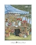 IMAGE OF Betty's Flower Stand Beautiful MUSEUM WRAP CANVAS Print with Added BRUSHSTROKES Kay Lamb Shannon 8x10