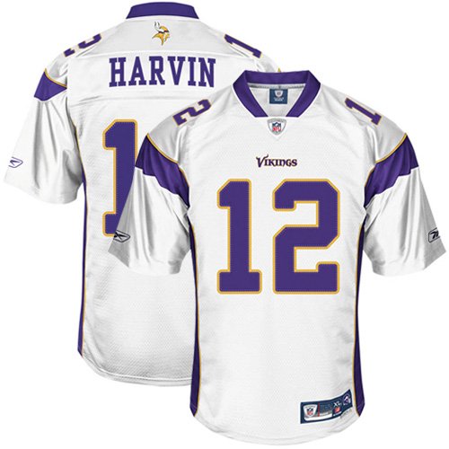 Percy Harvin White Reebok NFL Premier Minnesota Vikings Jersey - X-Large